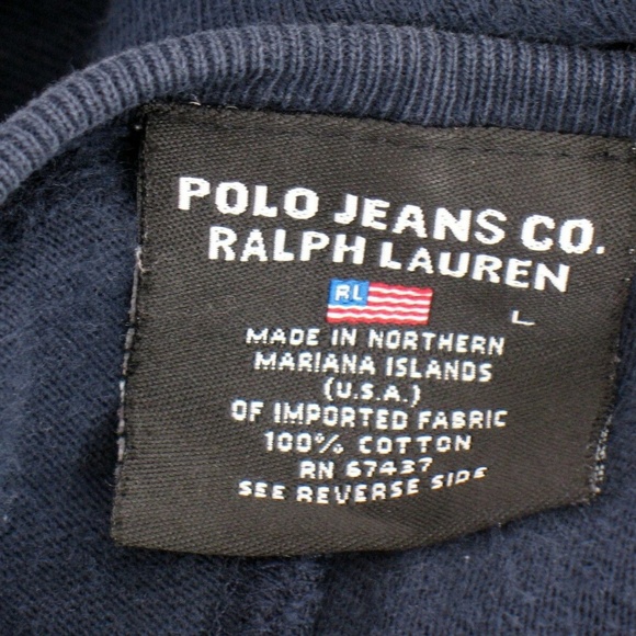 Polo Jeans Ralph Lauren Vintage Sweatshirt Sz L - Picture 6 of 8
